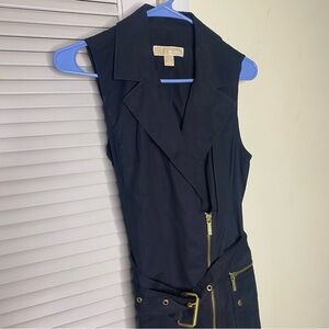 Michael Kors Sleeveless Belted black Utility Dress size small